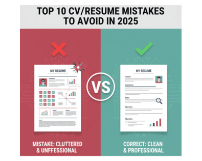 Top 10 CV/Resume Mistakes to Avoid in 2025