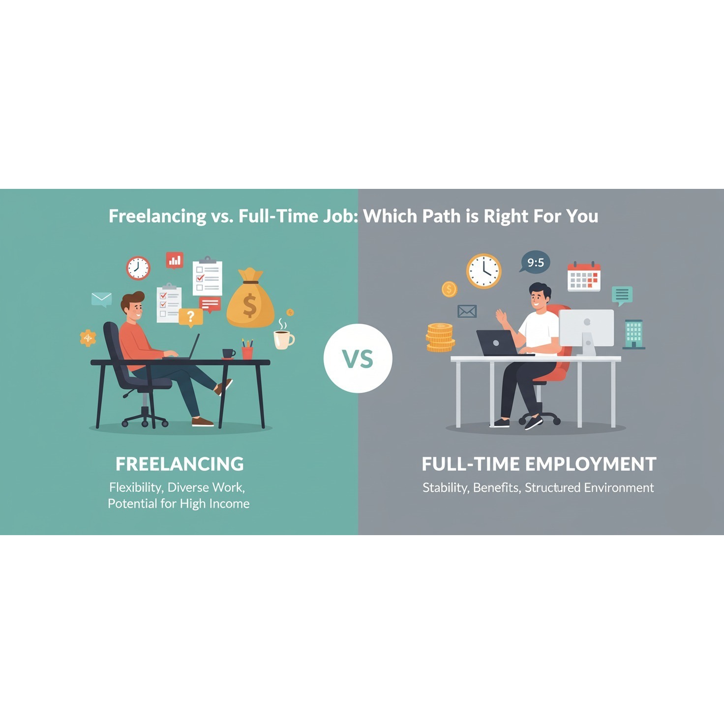 Freelancing vs. Full-Time Jobs: Which Career Path Should You Choose?